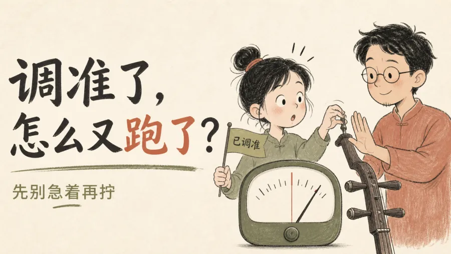 明明调准了，为什么弹两下又不准？
